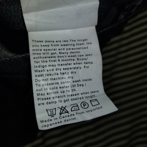 Naked & Famous Charcoal Selvedge Jeans Men 32 - Picture 7 of 8